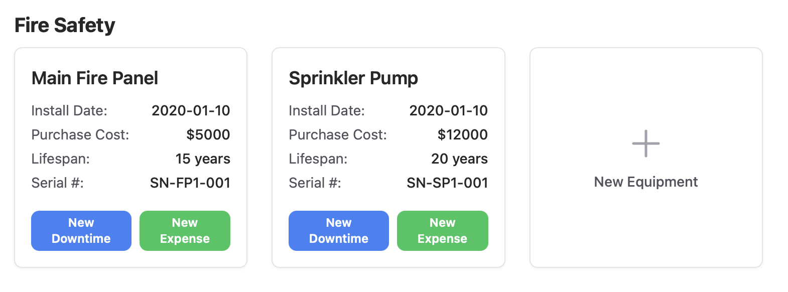 Equipment Management